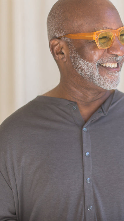 Load image into Gallery viewer, Hospital gowns can be for elder care men, wanting a better gift of comfort and masculinity, or for the youthful man requiring style of a discerning taste at home and especially hospital stays because it leads to the best positive health outcomes that are low cost and effective.
