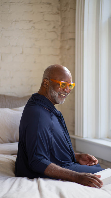 Load image into Gallery viewer, Immobility and adaptability were considerations of the Arkeras design team to make your and your family's life better by offering a patient experience to nurture the heart and soul of each person wearing our hospital gowns. Designed to provide a high-end luxury to each patient for a pristine classic feel, stylish yet understated. Bring your own gown.