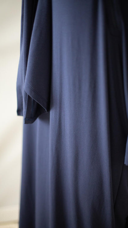 Load image into Gallery viewer, Biodegradable fabric is used by Arkeras sustainable manufacturing so that each hospital patient gown is gentle and earth friendly. In addition, Arkeras patient gowns used for exams come in colors: lilac, peony, ocean, slate, and midnight blue.